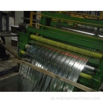 Corte e rebobinamento de bobina de aço usado máquina de linha de corte